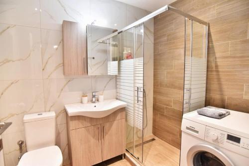 Et badeværelse på Adams Suite 2