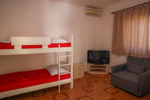 Postel nebo postele na pokoji v ubytování Hotel Blu Mare
