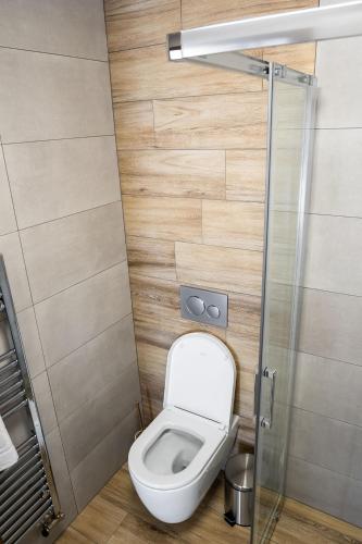 Koupelna v ubytování Apartmány Hájenka Oravice