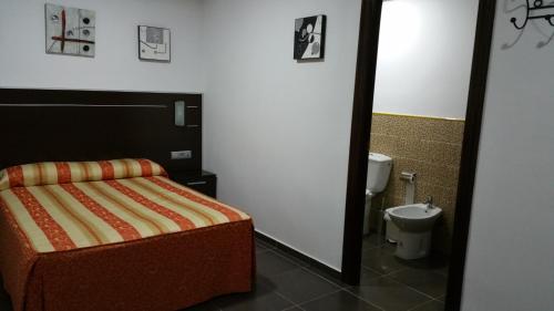 Koupelna v ubytování Hostal El Lirio