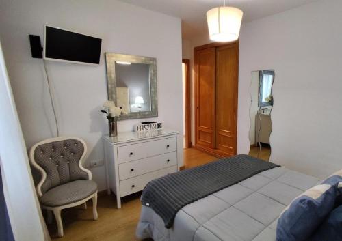 Postel nebo postele na pokoji v ubytování Apartamento Las Terrazas de los Lances