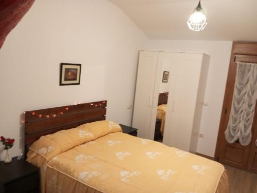 Ένα ή περισσότερα κρεβάτια σε δωμάτιο στο Chalet de artistas