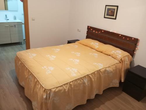 Ένα ή περισσότερα κρεβάτια σε δωμάτιο στο Chalet de artistas