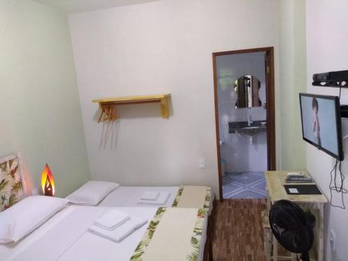 Katil atau katil-katil dalam bilik di Casa Strela Jericoacoara