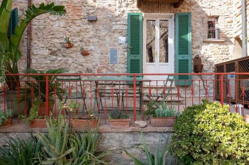 Zahrada ubytování La Casa nel Castello e la Terrazza sul Borgo