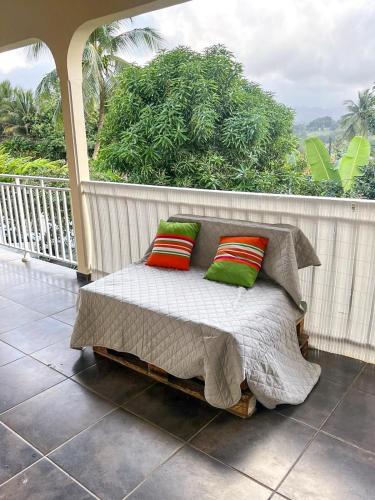 Un balcón o terraza en Villa Vato