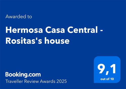 a screenshot of the thermos casa central rosas house at Hermosa Casa Central - Rositas's house in La Mesa