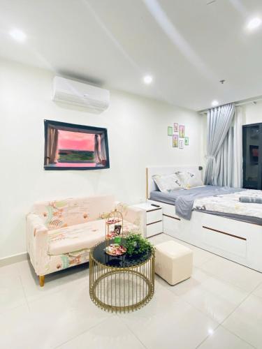 Ruang duduk di Yuki Homes