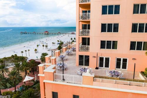 a view of the beach from a building at Hyatt Regency Clearwater Beach Resort & Spa in Clearwater Beach