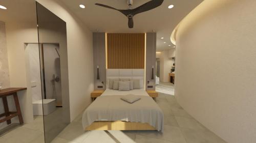 Katil atau katil-katil dalam bilik di Enorme Santanna Beach