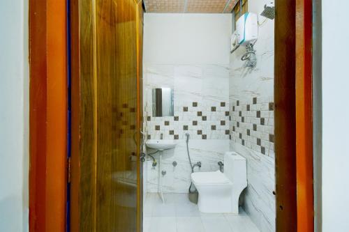 Koupelna v ubytování Hotel O SS