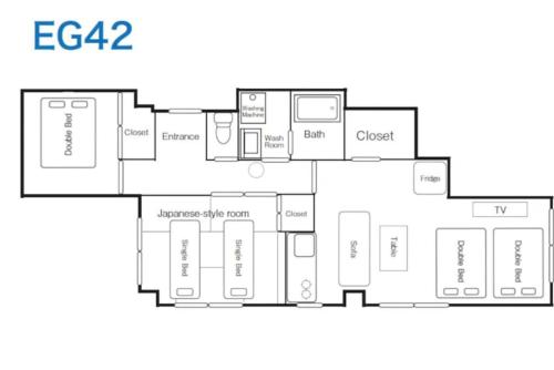 EG42 Kuromon 5 beds, 2LDK,renovated