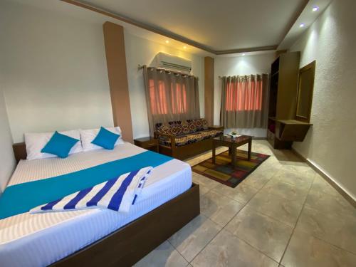 Postel nebo postele na pokoji v ubytování Seaview Hotel Dahab