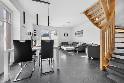 Χώρος καθιστικού στο Ferienhaus Wattwurm