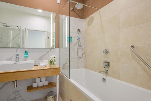 Koupelna v ubytování Boutique Hotel Esplanade