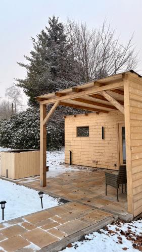 Το Ferienhaus Waldsiedlung τον χειμώνα