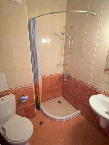 Koupelna v ubytování Hotel 415