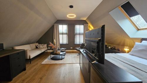 Ένα ή περισσότερα κρεβάτια σε δωμάτιο στο Guest Room Utrecht