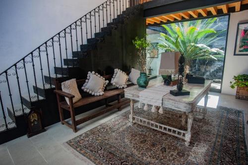 Гостиная зона в Casa Carmen Xólotl