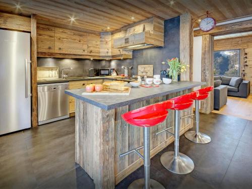 Η κουζίνα ή μικρή κουζίνα στο Chalet Charmar - OVO Network