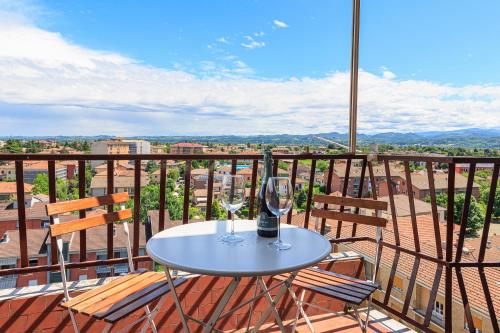 En balkon eller terrasse på Appartamento Dante