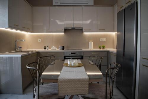 Η κουζίνα ή μικρή κουζίνα στο Luxury and Cozy Chios