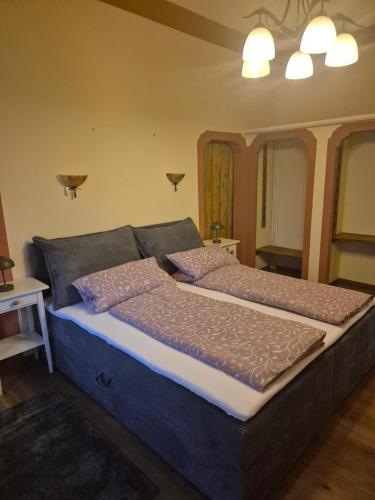 Postel nebo postele na pokoji v ubytování Ferienwohnung Meyer