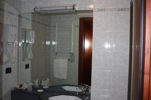 Koupelna v ubytování Hotel Tre Denti