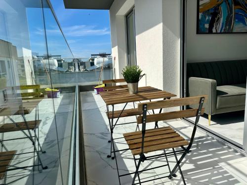 Μπαλκόνι ή βεράντα στο New 1 bedroom flat in Aglatzia