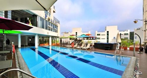 Swimmingpoolen hos eller tæt på 거제 아쿠아리우스