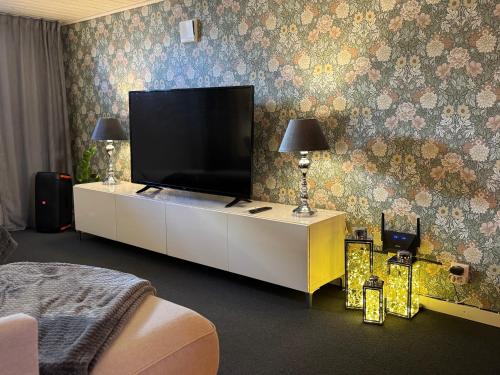 TV a/nebo společenská místnost v ubytování Gamletull Guesthouse