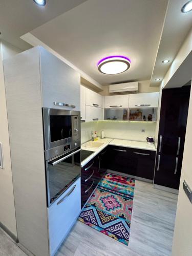 Kuchyň nebo kuchyňský kout v ubytování Apartment