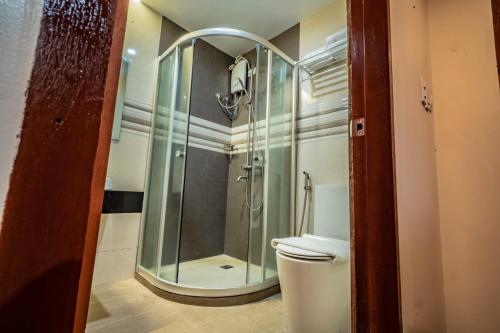 Koupelna v ubytování Hotel Monicon