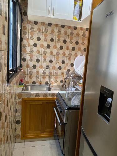 Kuchyň nebo kuchyňský kout v ubytování Appartement Amitié