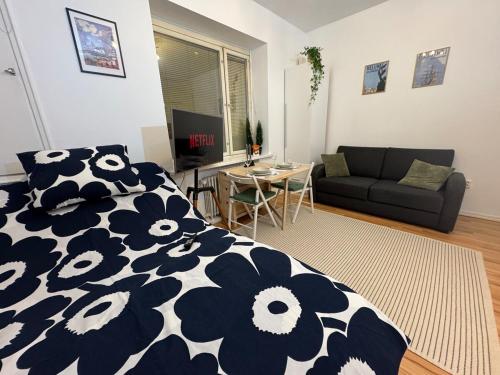 Χώρος καθιστικού στο Central Helsinki Studio Near Olympic Stadium