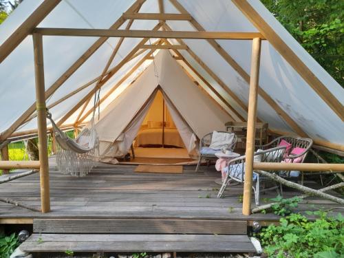 Zahrada ubytování Glamping Lodge Hintersee