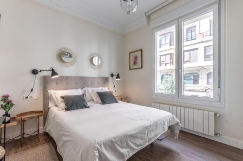 Katil atau katil-katil dalam bilik di Home-loving apartment Bilbao centre with Parking