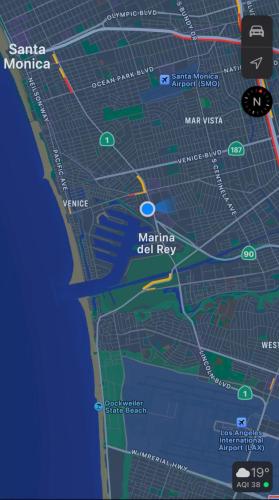 a map of a city with a map of a city at Loft Style,2 Beds ,Flexible self check in,Pool in Marina del Rey