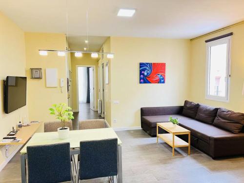Posezení v ubytování Apartamento Sants