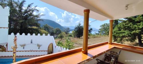 a view from the balcony of a house at Castillo del Rey in Valle de Bravo