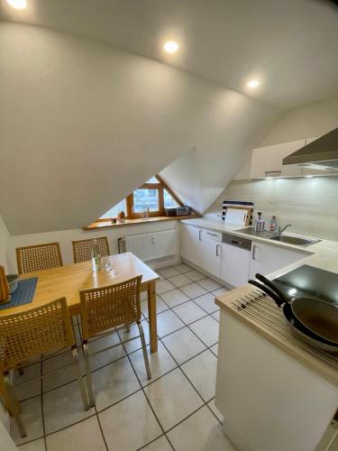 Kuchyň nebo kuchyňský kout v ubytování Hinners-Hoff Apartments