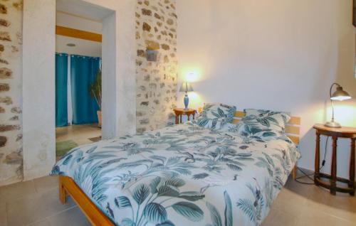 Stunning Home In Privasにあるベッド