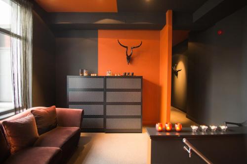 Posezení v ubytování Hotel Moon