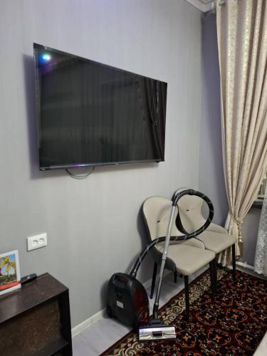 TV a/nebo společenská místnost v ubytování Гостевой дом Насип