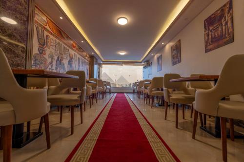 Un lugar para sentarse en The Muse Pyramids Lodge
