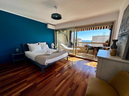 Гостиная зона в ESPACE 2000 - 3pièces vue mer avec piscine & parking