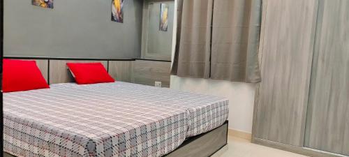 Ένα ή περισσότερα κρεβάτια σε δωμάτιο στο Big Familie private Villa