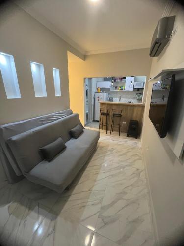 Η κουζίνα ή μικρή κουζίνα στο Aconchego à beira-mar