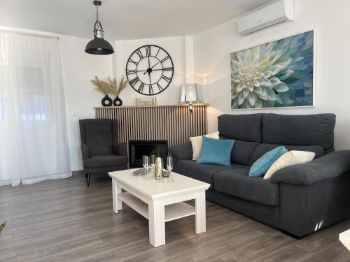Χώρος καθιστικού στο Casa Alpha