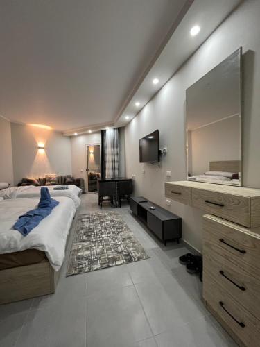 Postel nebo postele na pokoji v ubytování Scandic Resort Hurghada